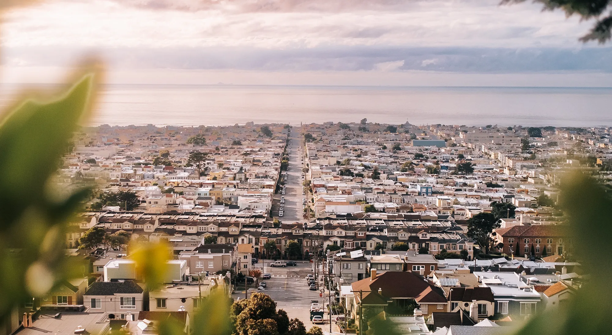 San Francisco sunset view