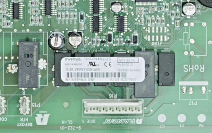 9001456 Sub-Zero CNTRL ASSY BOARD SHORT SVCE 9001456 - Image 2