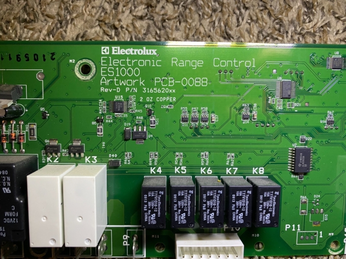 FRIGIDAIRE RANGE CONTROL BOARD PART # 316562012 - Image 2