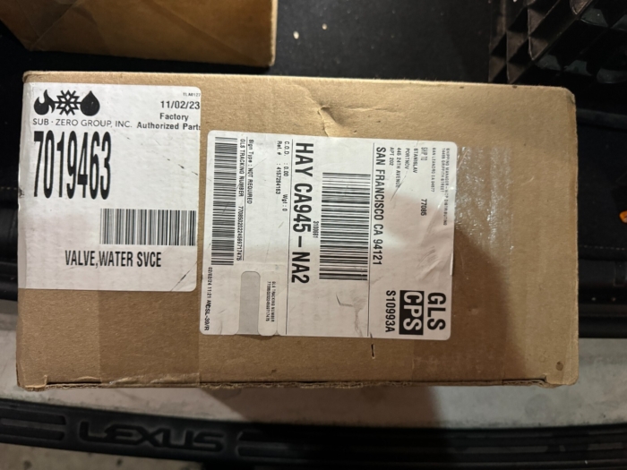 SUB-ZERO PART #701463 WATER VALVE NEW!