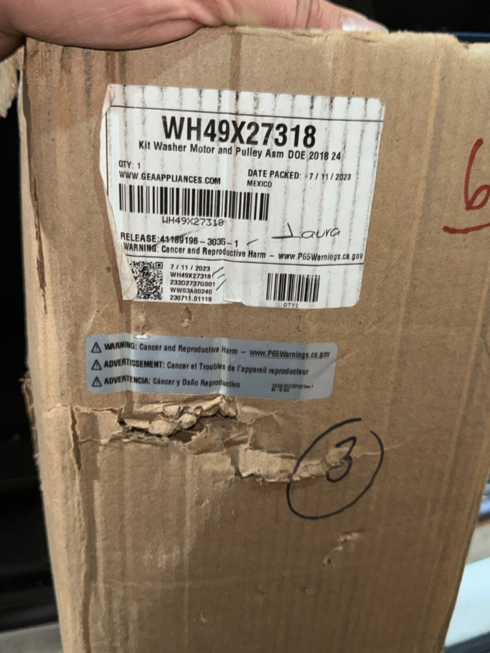 GE Washer Motor | WH49X27318 | 233D1980P009 | 233D1980P008