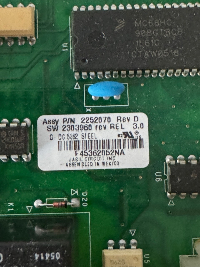 2252070 Genuine Refrigerator Thermador Control Board 2252070 - Image 2