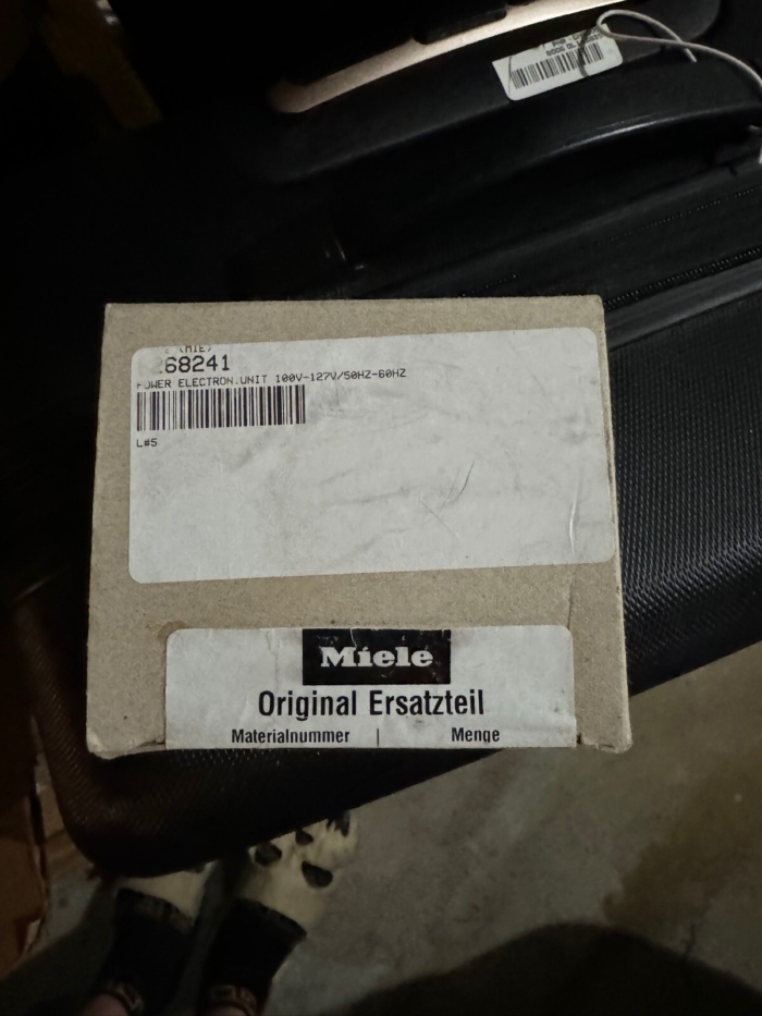 8268241 Genuine OEM Miele Power electron.unit 100V-127V/50Hz-60Hz - Image 2