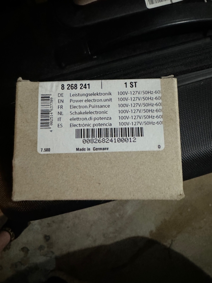 8268241 Genuine OEM Miele Power electron.unit 100V-127V/50Hz-60Hz - Image 3