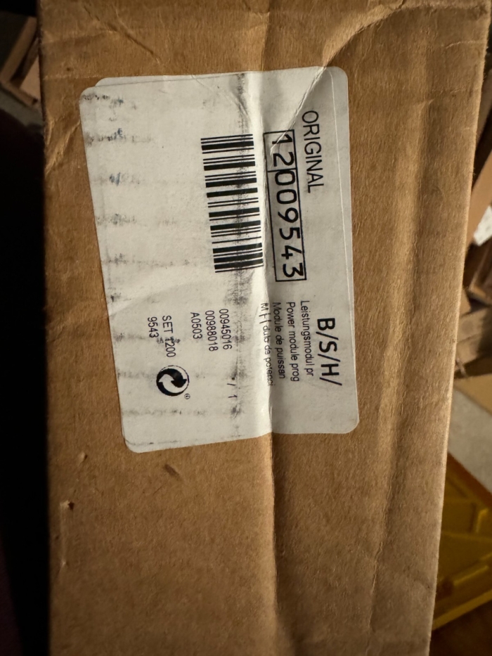 12009543 Genuine OEM BOSCH POWER MODULE PROGRAM 12009543