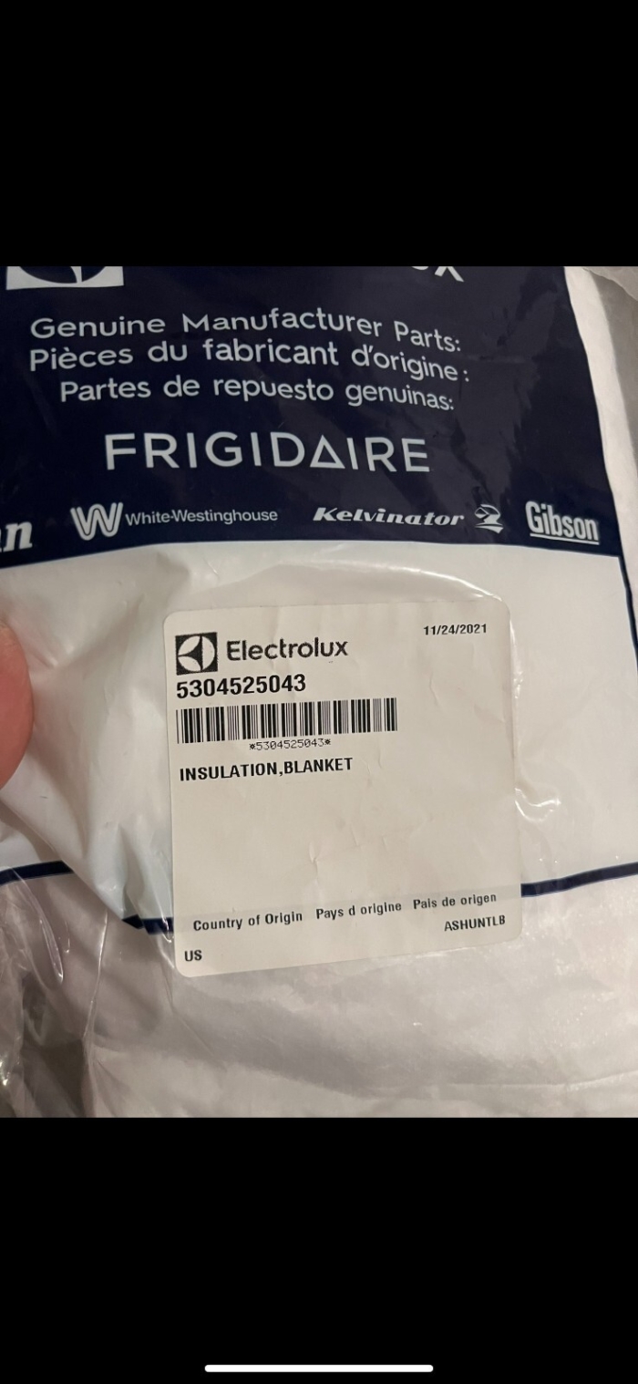 5304525043 Insulation for Dishwasher 5304525043